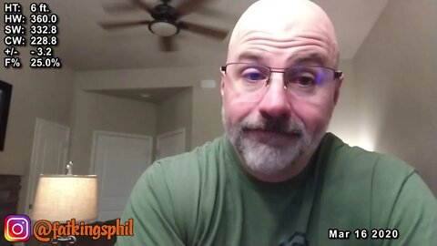 FatKings Phil - PostOp VSG - PostOp Plastics - Week 12 of 2020