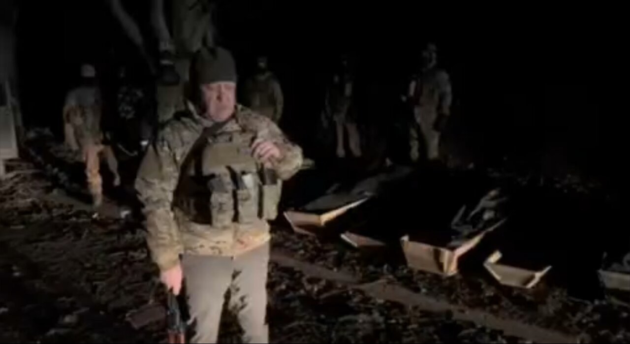 Wagrner Group Head Talks Beside Coffins Of Russian Soldiers