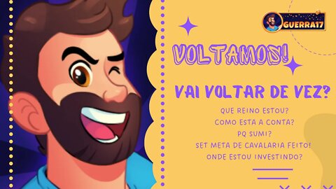 Voltamos! Last Dance? Rise of Kingdoms! Como está a minha conta, como é o reino e o futuro do canal!