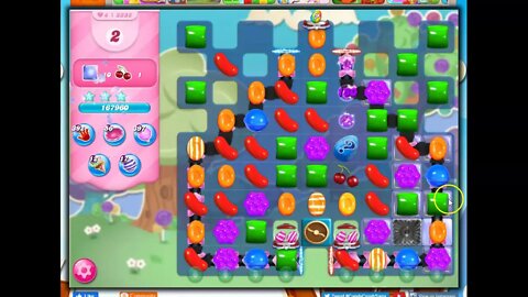 Candy Crush Level 3338 Audio Talkthrough, 22 Moves 0 Booster