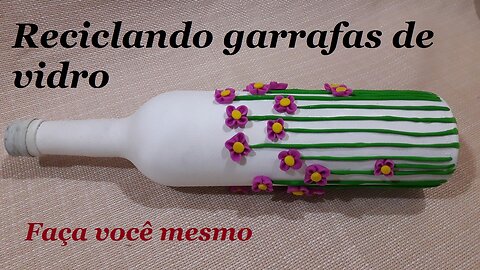 GARRAFA DECORADA - MASSA DE BISCUIT E FLORES @lucibuzo ​