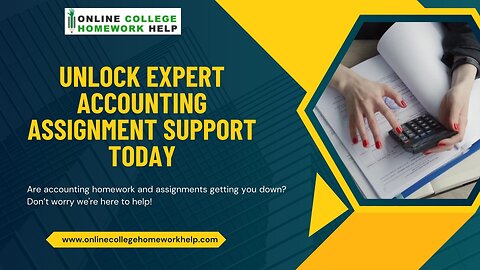 Excel in Accounting with Expert Assignment Help