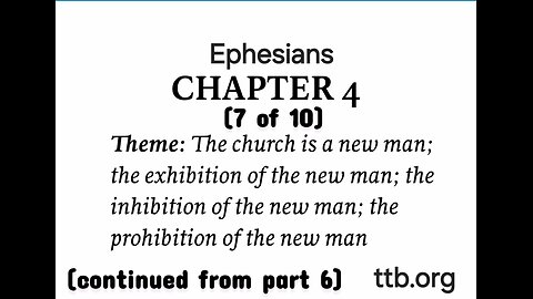 Ephesians Chapter 4 (Bible Study) (7 of 10)