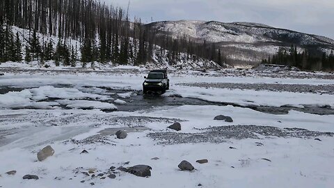 Trans Alta trail in January.