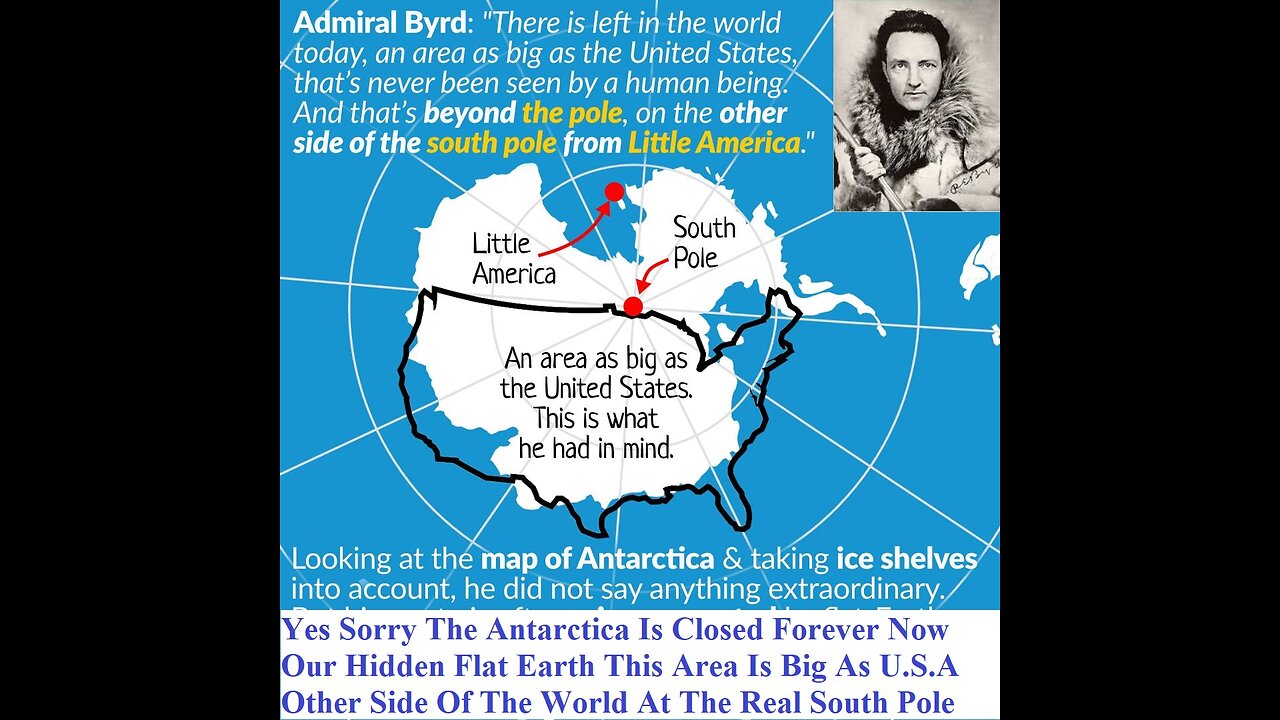 Sorry Antarctica We're Closed Our Hidden Flat Earth This Area Is As Big As U.S.A.