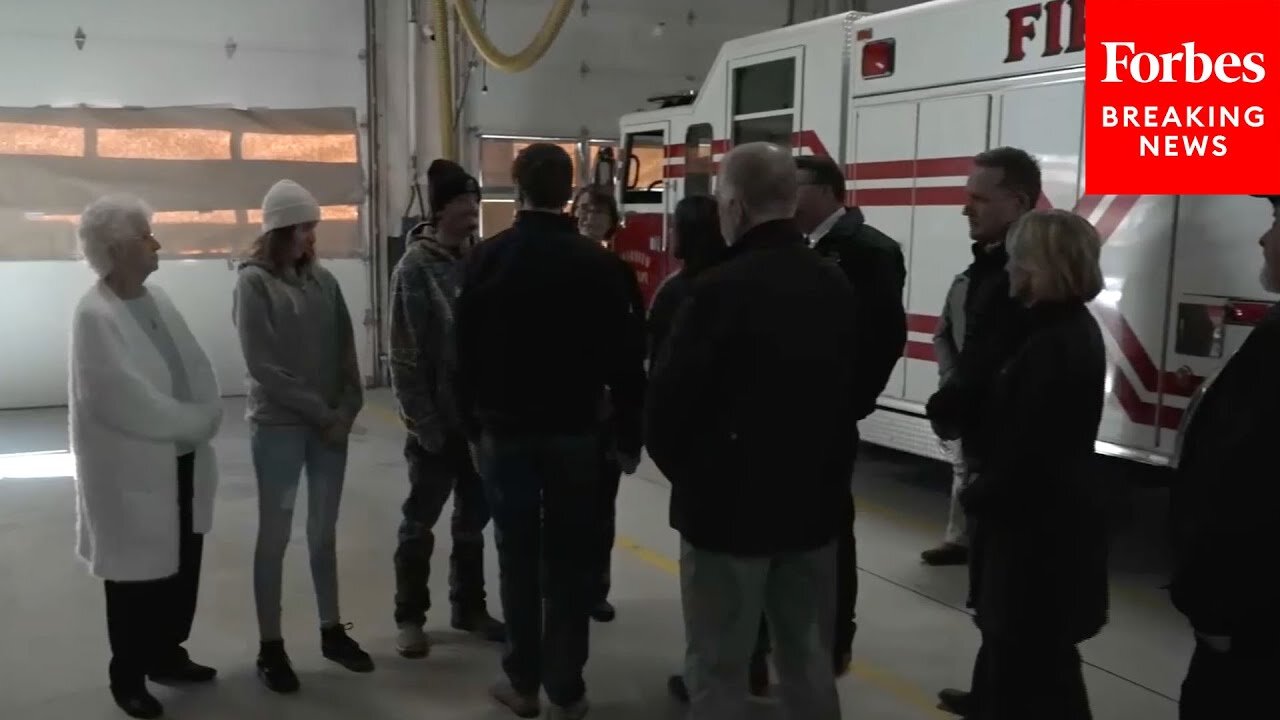 VP-Elect JD Vance Meets With Members Of The Fairview Volunteer Fire Department In Fairview, NC