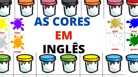 As Cores em Inglês | Aprender as Cores em Inglês | COLORS IN ENGLISH | APRENDENDO CORES EM INGLÊS.