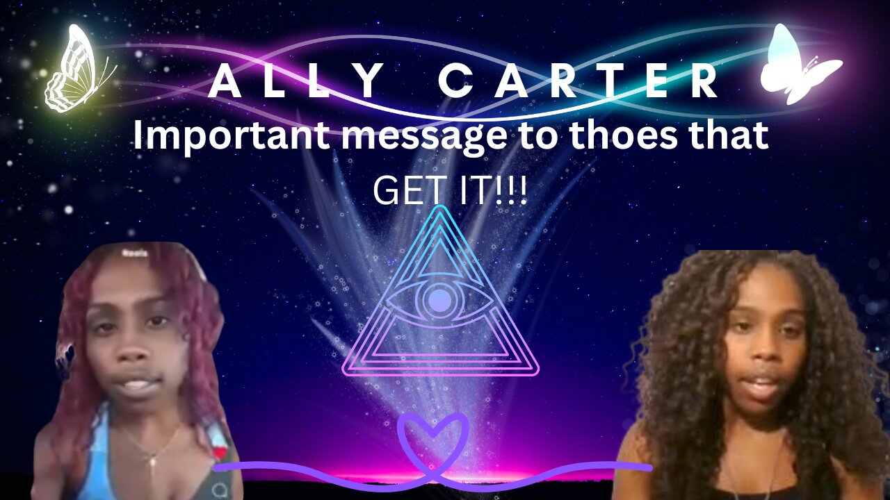 Ally Carter Important Msg for Those That GET IT!