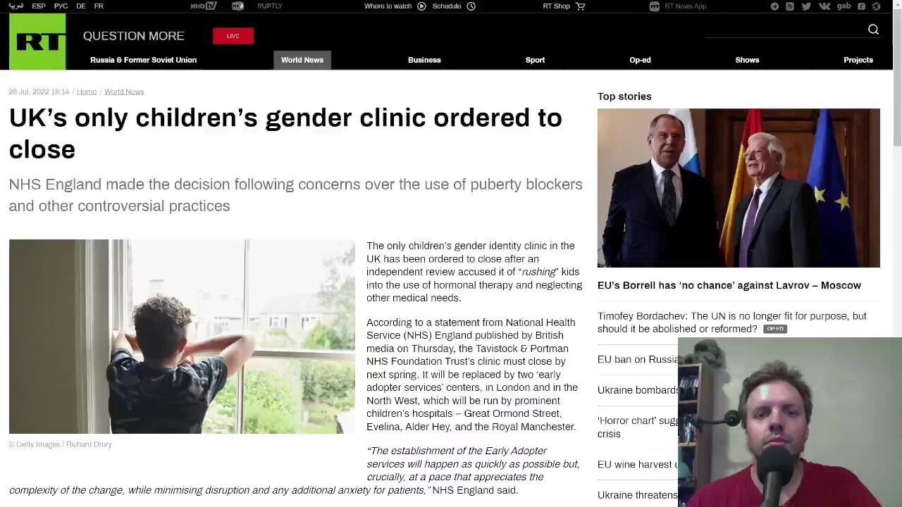 UK’s only children’s gender clinic ordered to close