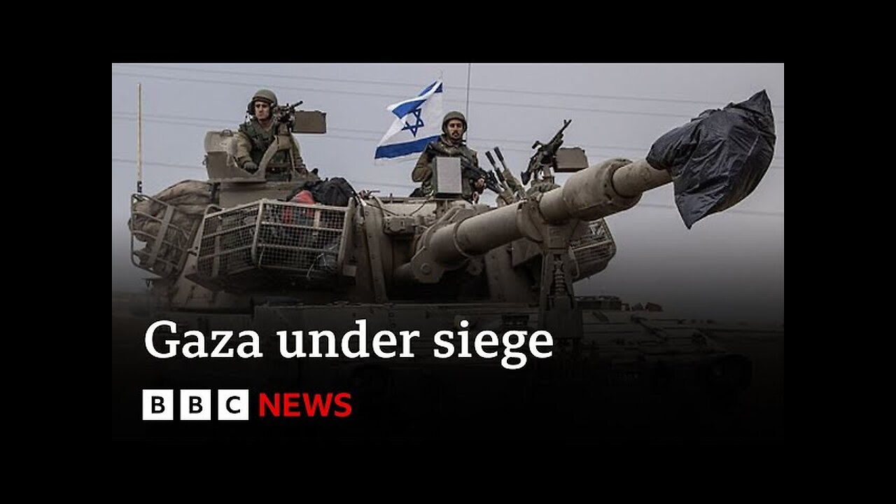 Gaza under siege as Israeli forces mass on border - BBC News