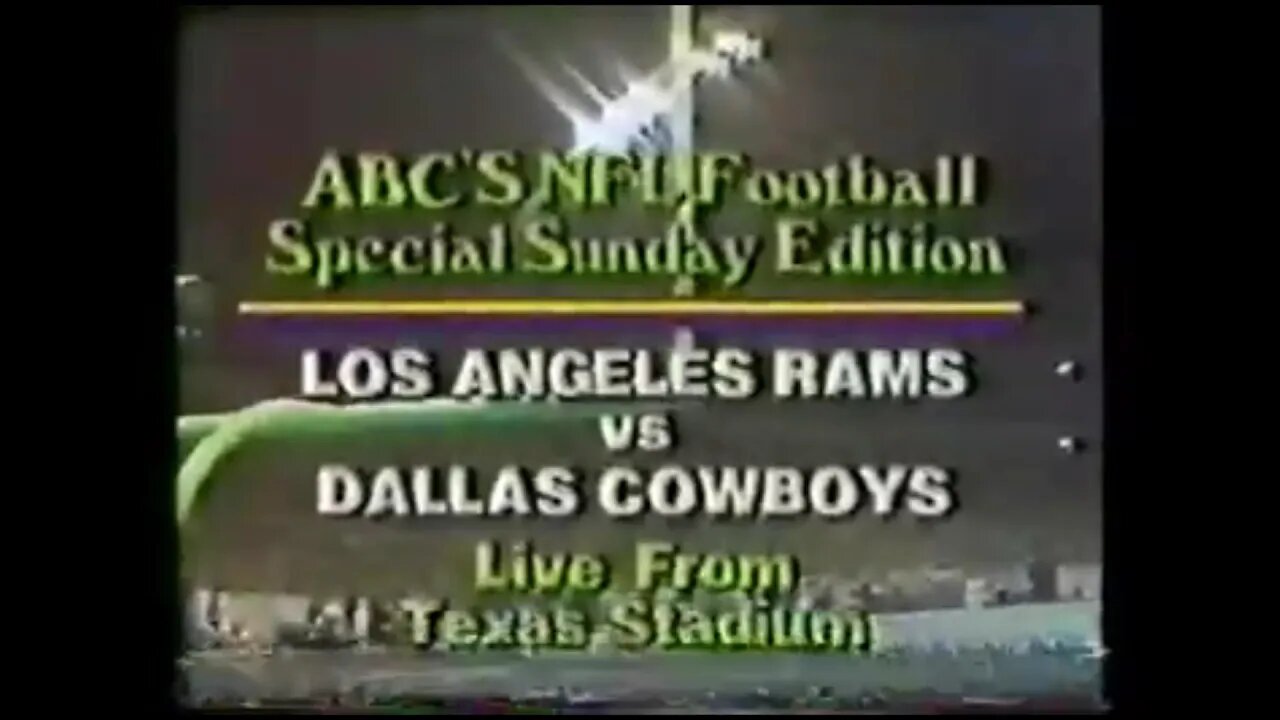 1979-10-14 Los Angeles Rams vs Dallas Cowboys