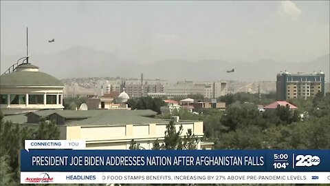 President adresses nation after Afghanistan falls