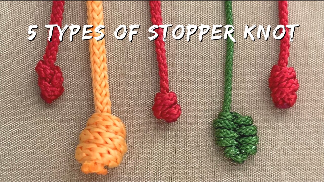 5 types stopper knot for bracelet tutorial (5 tipos de nudo stopper para pulseras)