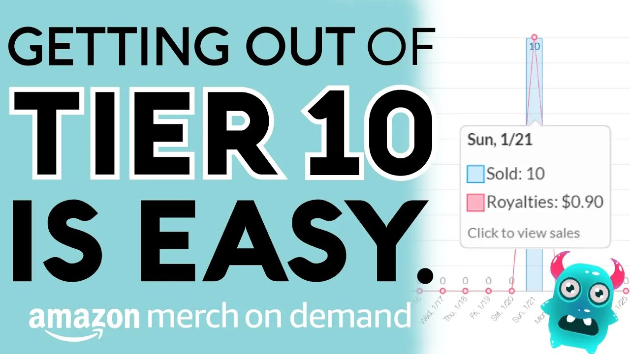 Tier 10 is EASY. Do This If You Are On Tier 10 on Amazon Merch On Demand