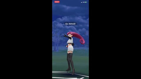 Facing Jessie in Pokémon Go