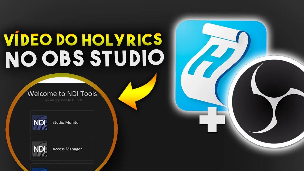 Como REPRODUZIR VÍDEO do HOLYRICS no OBS STUDIO