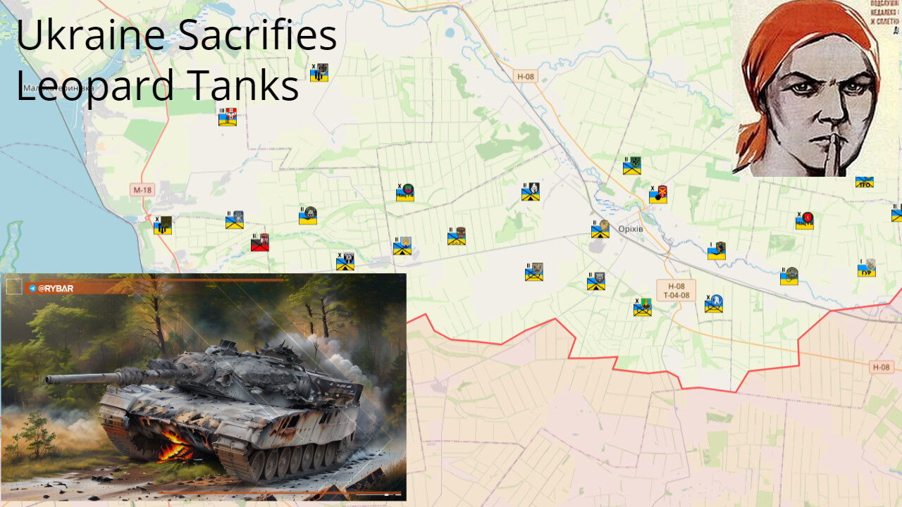 Ukraine War, Map and Combat Footage, June 8, 2023 Ukraine Sacrifices Leopard Tanks