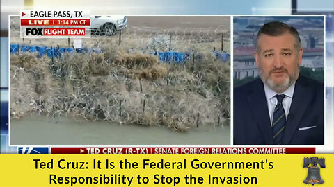 Ted Cruz: It Is the Federal Government's Responsibility to Stop the Invasion