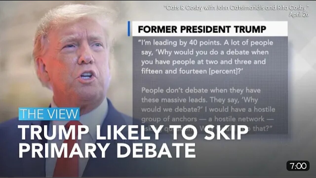 Trump likely to skip primary debate