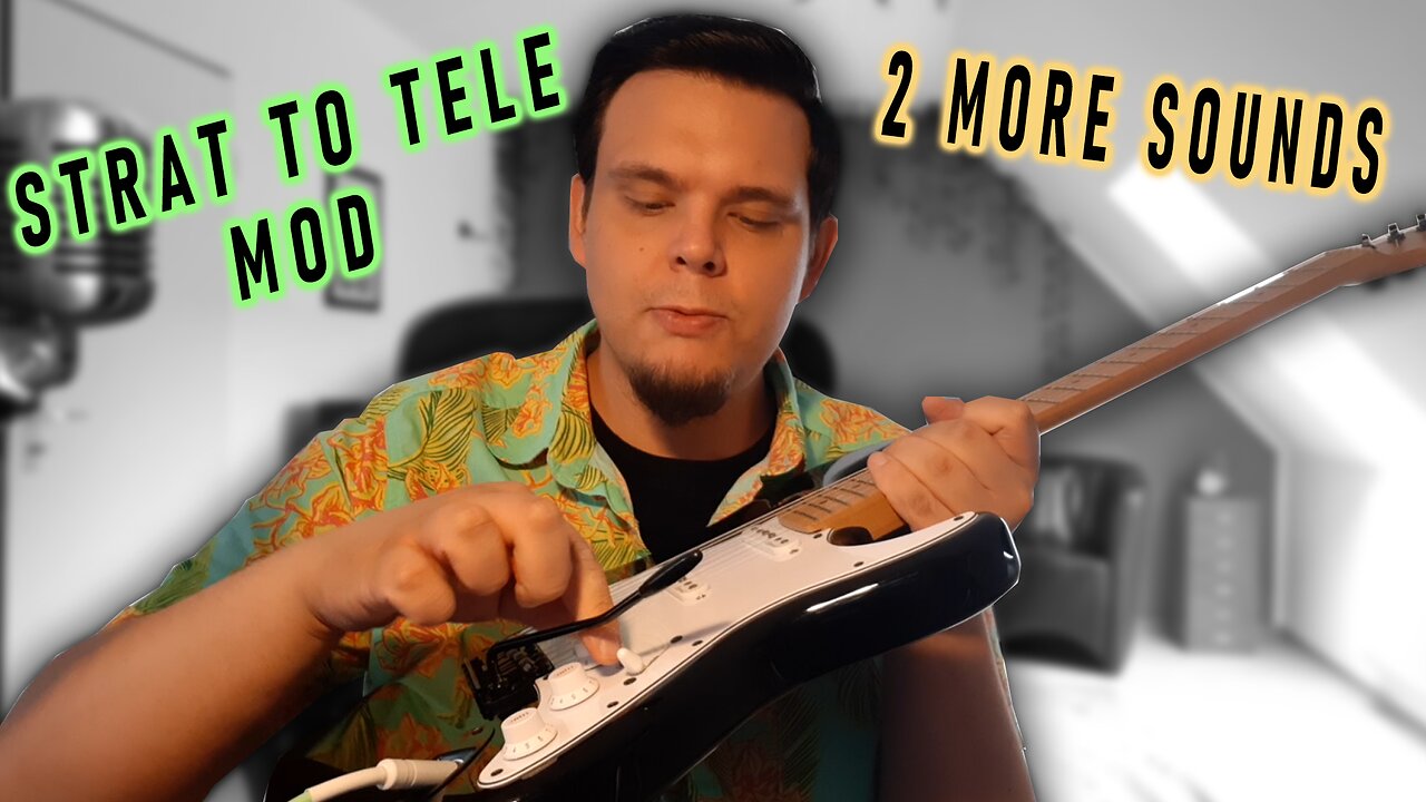 I turned my Strat into a Tele | 7 Sound Mod | Harley Benton ST-62 MN BK