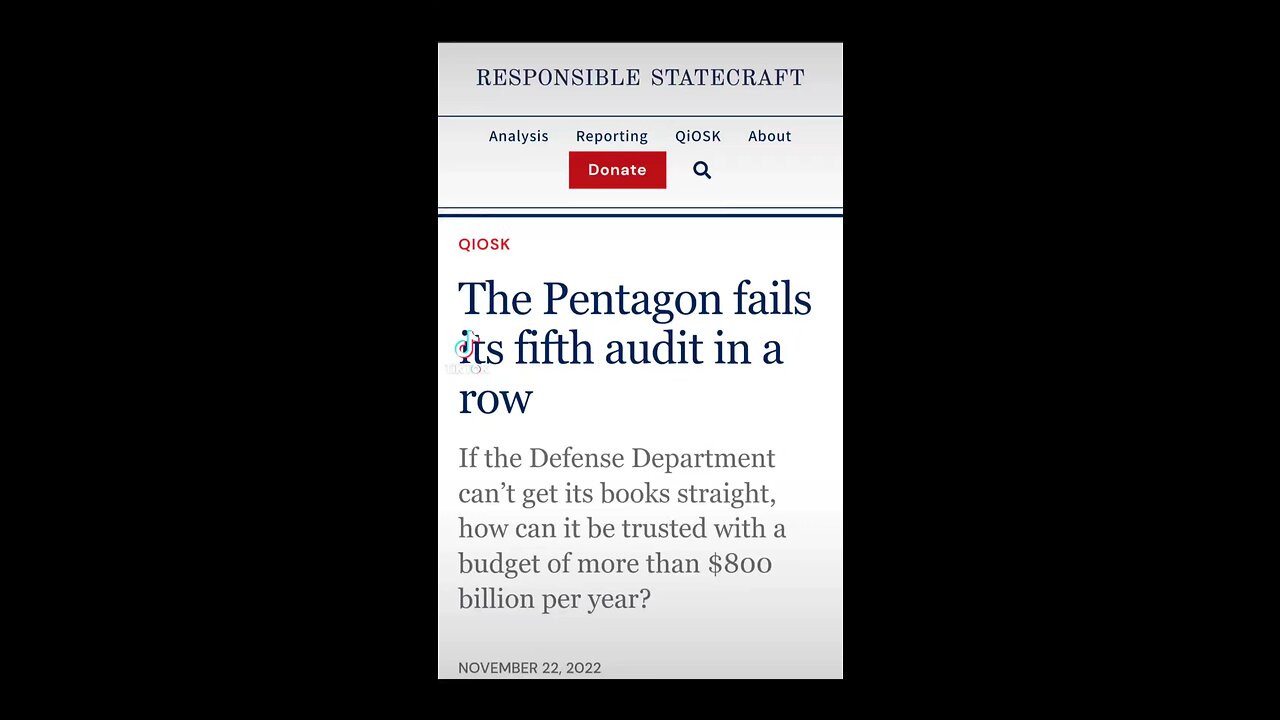 Pentagon fails fifth audit in a row