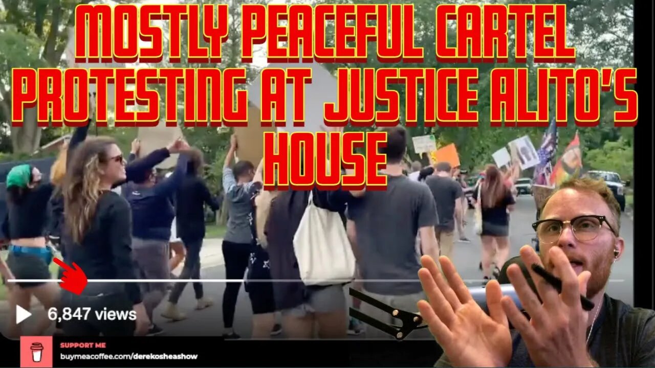 MOSTLY PEACEFUL Protest at Justice Alito's House RIGHT NOW!