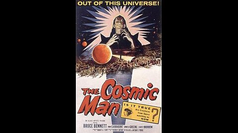 John Carradine The Cosmic Man 1959 Sci Fi, Thriller Directed by Herbert Greene Colorized