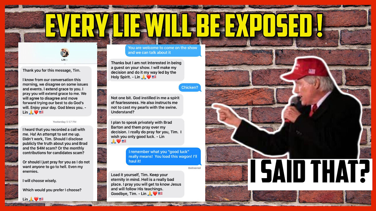 Every lie will be EXPOSTED !! Lin WOOD?