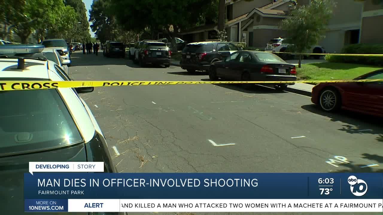 San Diego police officer shoots and kills man who attacked relatives with machete