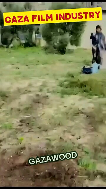 Pallywood: Another poor Gazan civilian getting ready to be a victim of an Israeli attack :-) :-) :-)