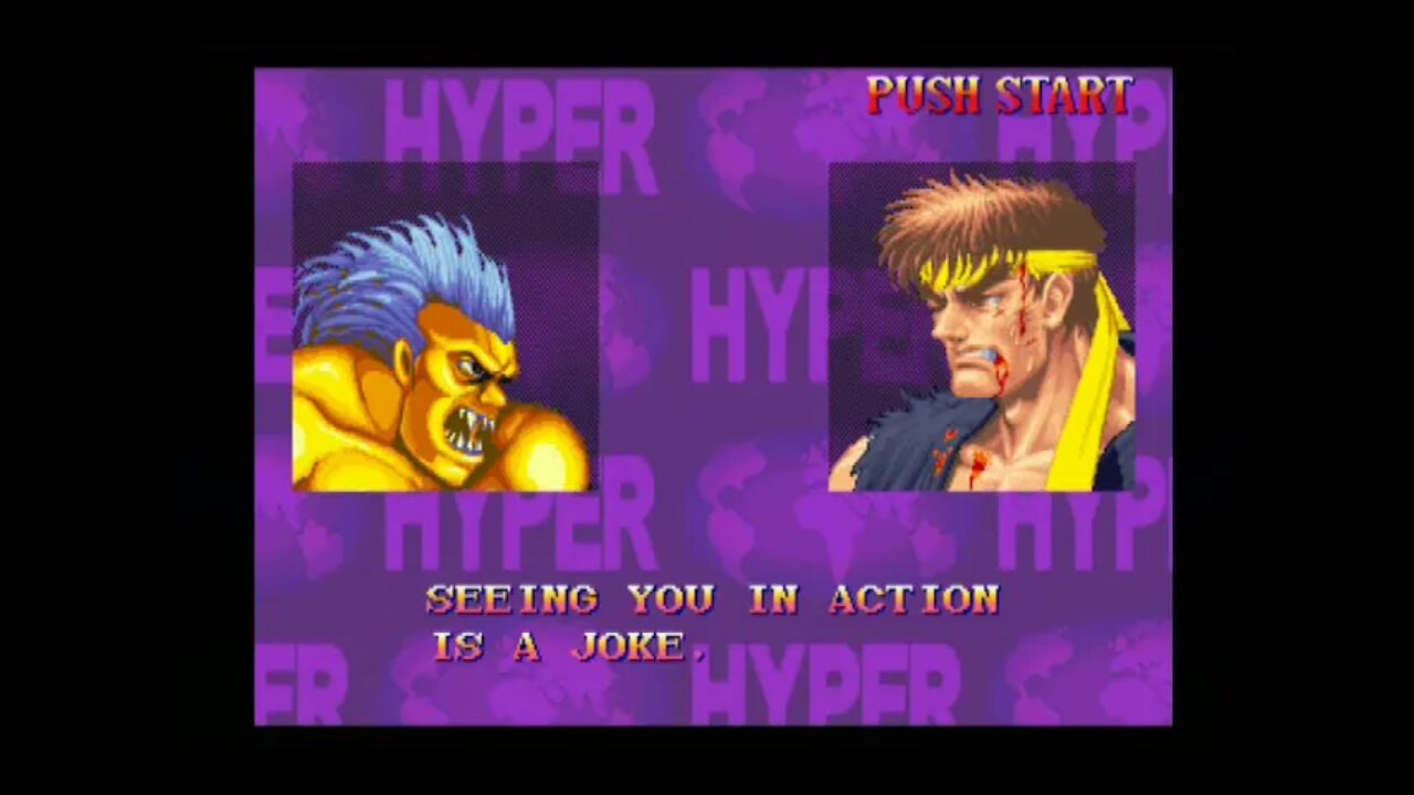 Hyper Street Fighter 2 Nerf AI (PS2) - Blanka (Turbo) - Hardest - No Continues