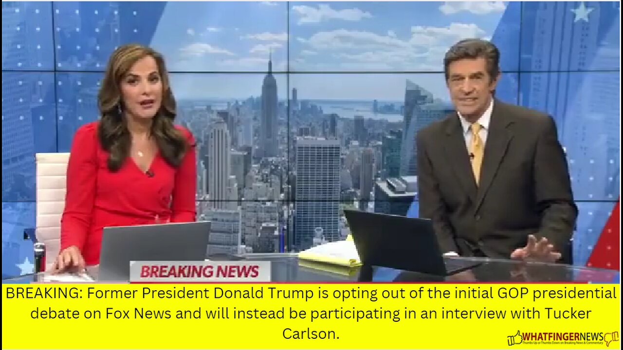 BREAKING: Former President Donald Trump is opting out of the initial GOP presidential debate
