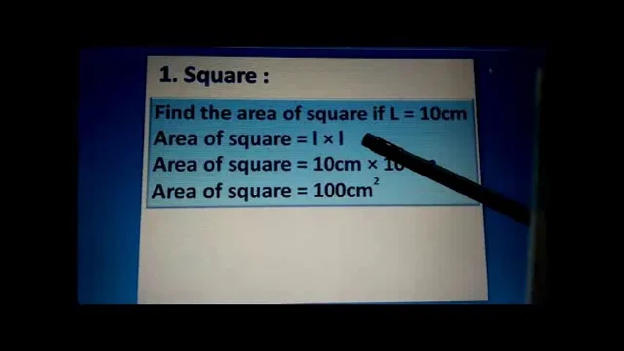 Class III Maths B LEC 9 AREA
