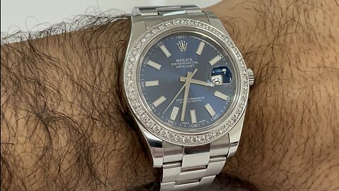 Rolex datejust with factory Diamond bezel