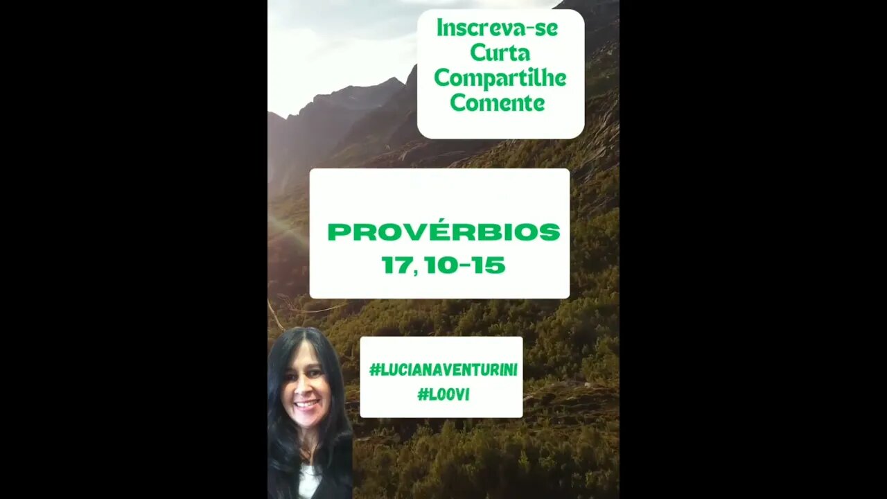 Provérbios 17, 10-15 Tratamento dos insensatos - parte 1 #lucianaventurini #loovi #shorts