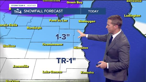 Gusty winds, blowing snow, and more snow showers throughout the evening