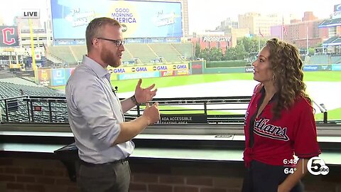 Good Morning America's Ginger Zee live in Cleveland