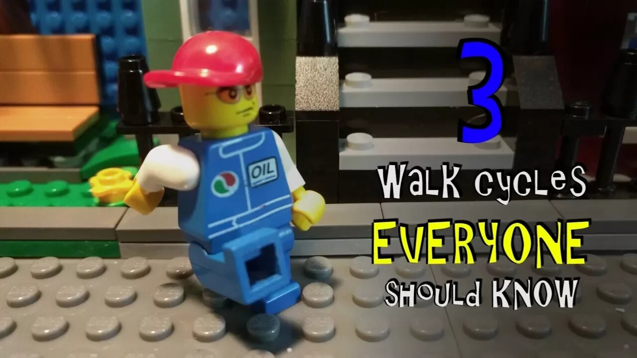 3 Walks Cycles Everyone Should Know - How to Make a Lego Man Walk