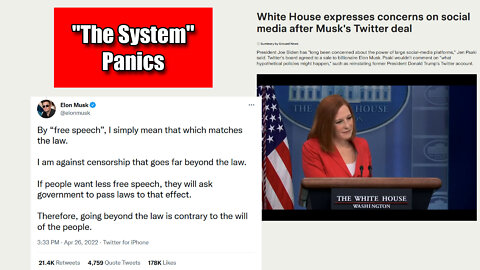 White House Panics Over Elon Musk Buying Twitter