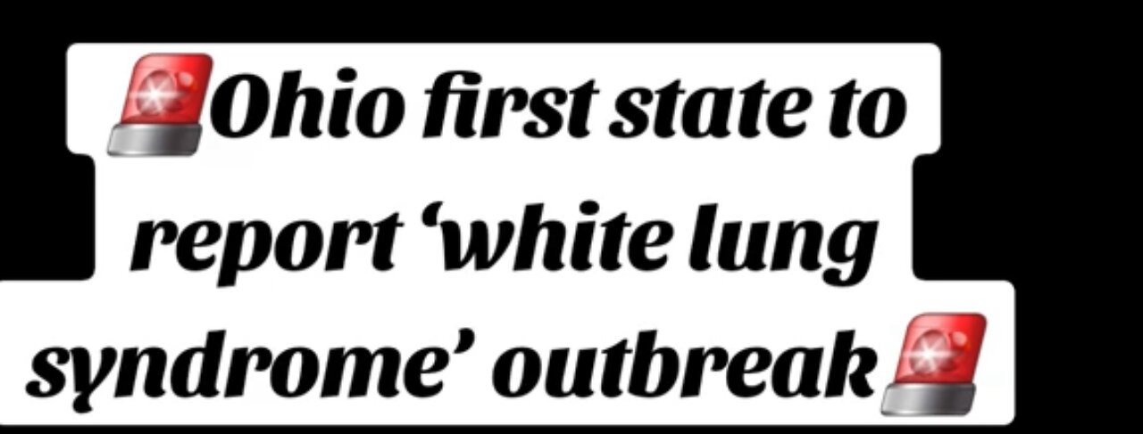 Ohio Reports Outbreak of 'White Lung Syndrome