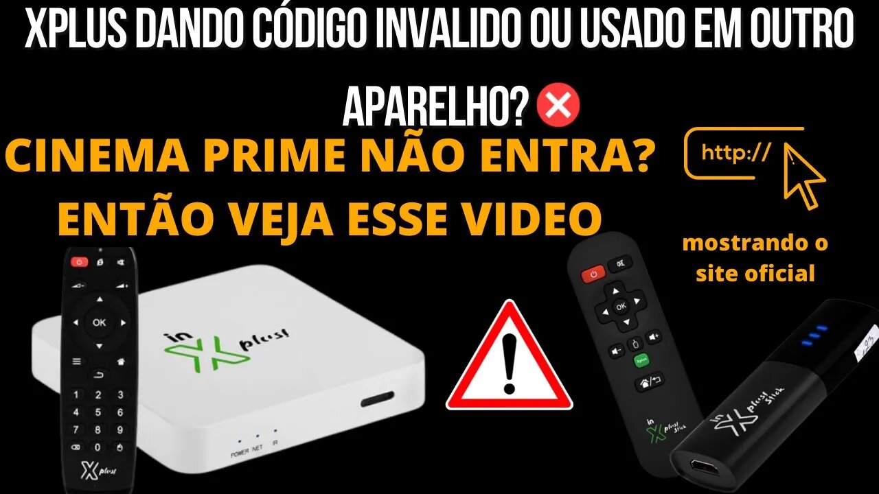 Xplus dando código invalido? venha resolver rápido e fácil com esse video! Site oficial do aparelho