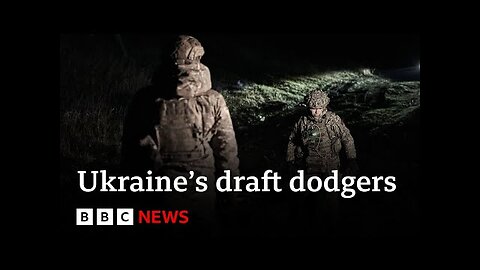 Ukrainian men flee draft in their thousands - BBC News