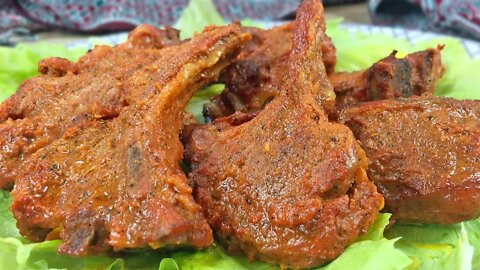 Tandoori Lamb Chops Recipe • How To Cook Lamb Chops • Oven Lamb Chops Marinade • Mutton Chops Recipe