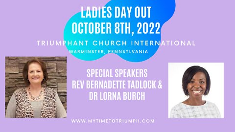 Designed For Purpose (Session 1) | Rev Bernadette Tadlock | Ladies Day Out 2022 | Warminster, PA