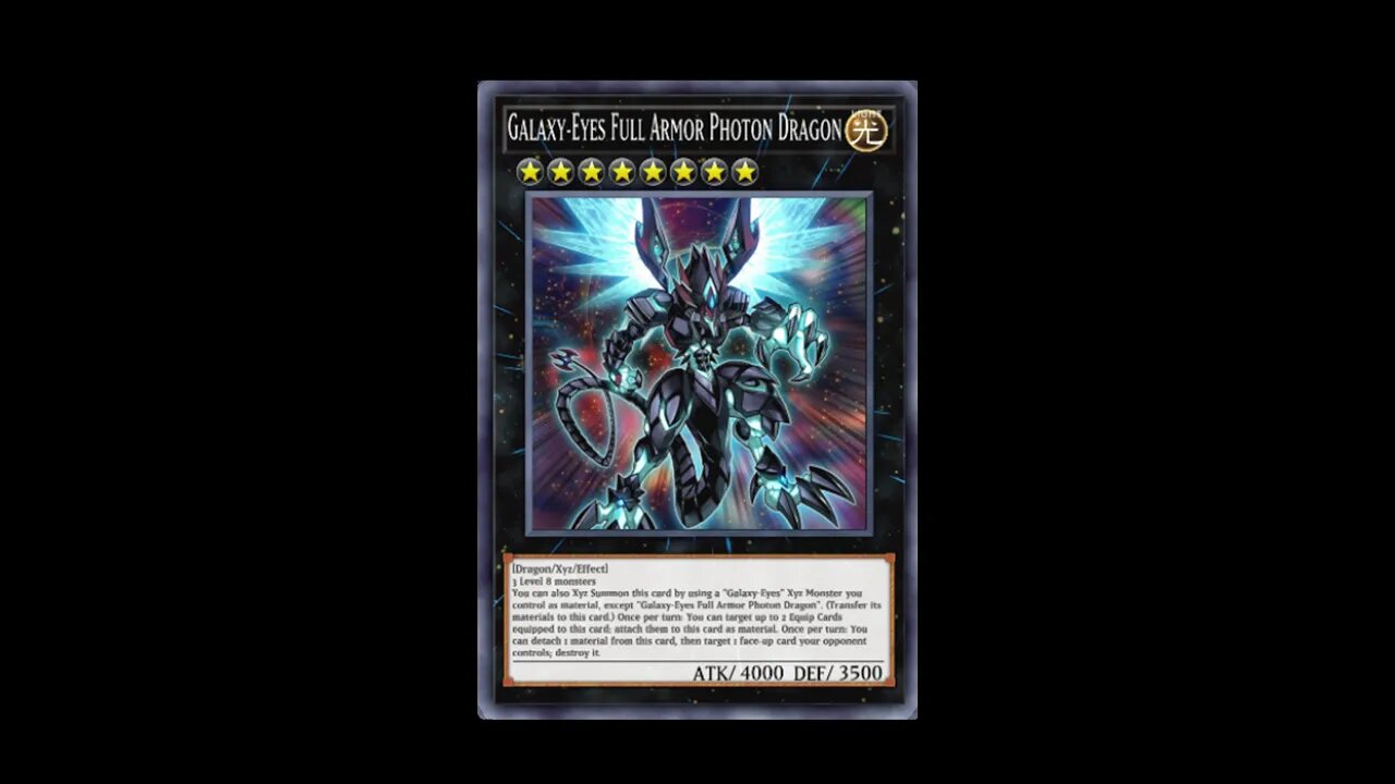 Yu Gi Oh! Galaxy Eyes Full Amor Photon Dragon