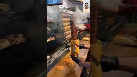 Turkish Street Food Typical Doner Kebab #UpFoodReview #ytshorts #Food #Streetfood #viral #viral2022