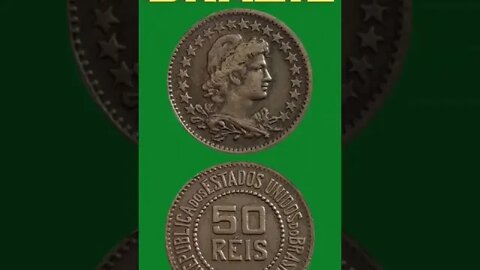 Brazil 50 Reis 1931.#shorts #education #coinnotesz