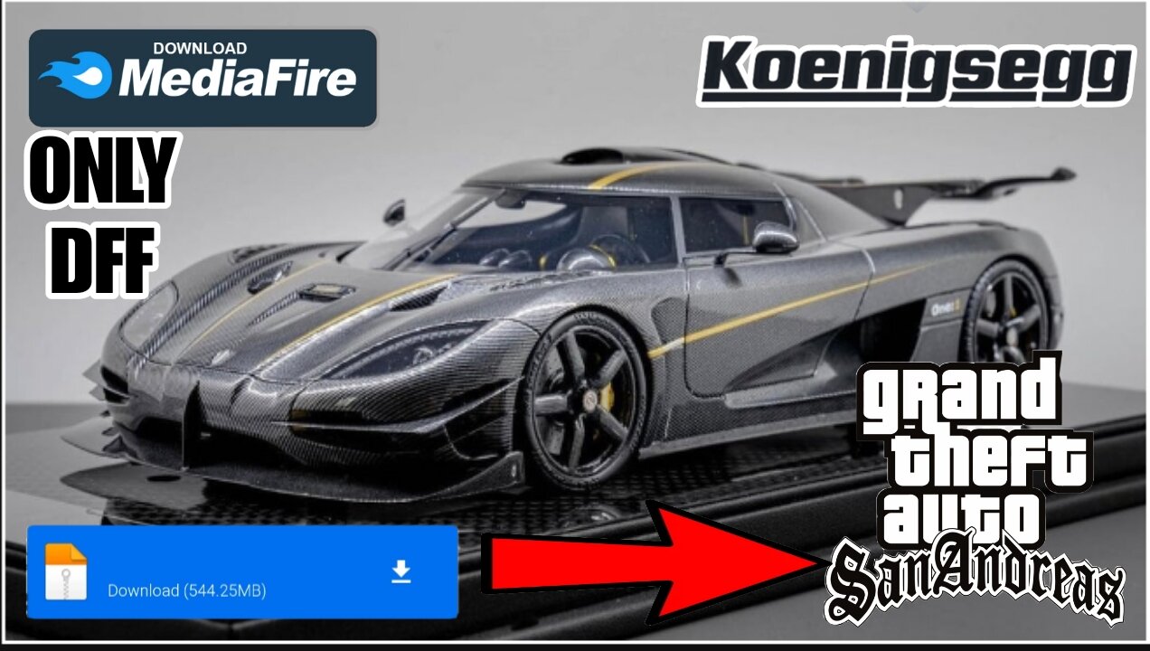 HOW TO INSTALL KOENIGSEGG ONE 1 [ONLY DFF] MOD IN GTA SAN ANDREAS ANDROID BY GRAFFITI GAMING