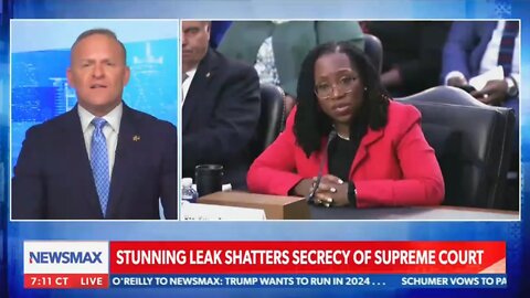 Newsmax Host Wildly Suggests Ketanji Brown Jackson Leaked Draft