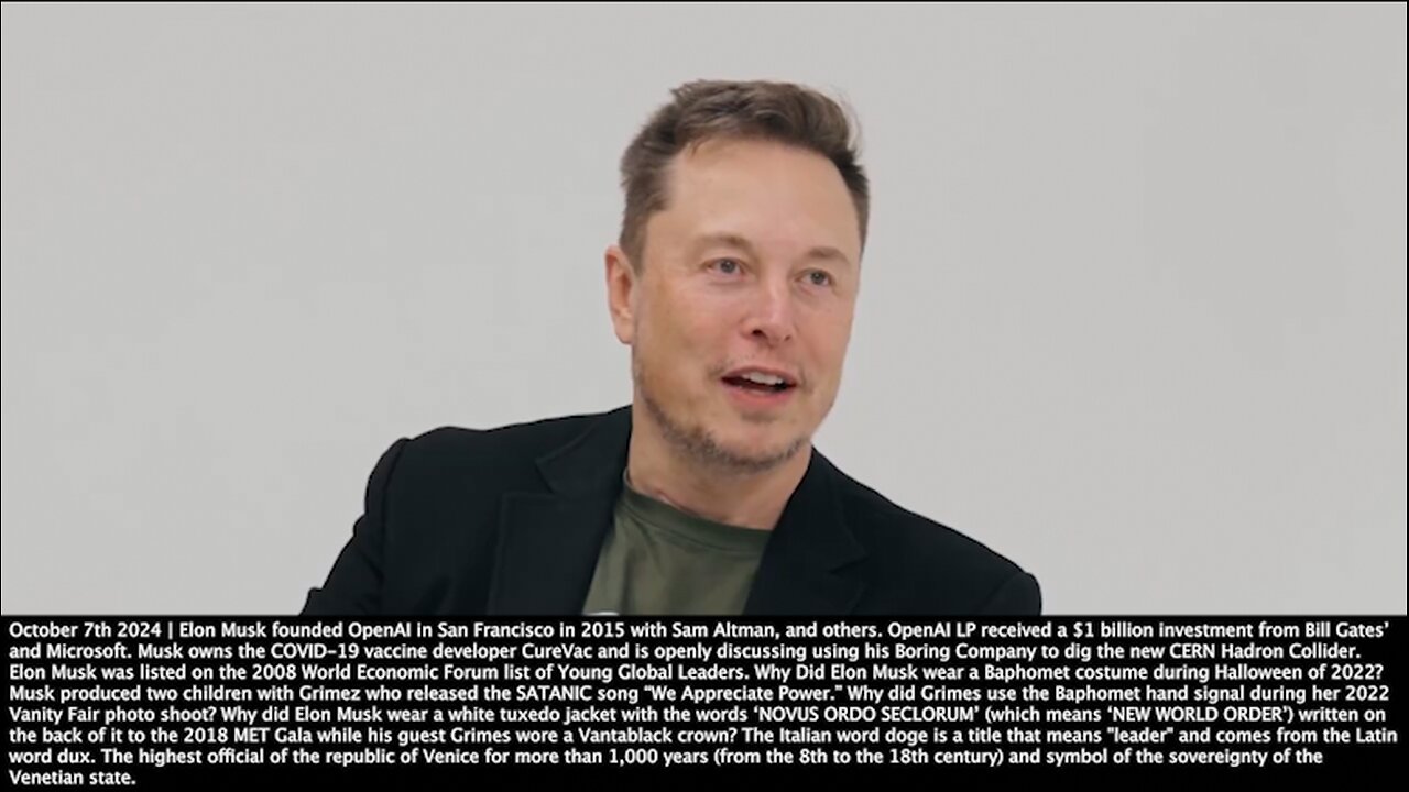 Elon Musk | "I Am Culturally Christian. I Have Trouble Believing These Religious Stories. I Respect People That Want to Have Religious Views. The Operating System I Have Is a Physics Engineering Operating System." - 10/7/2024